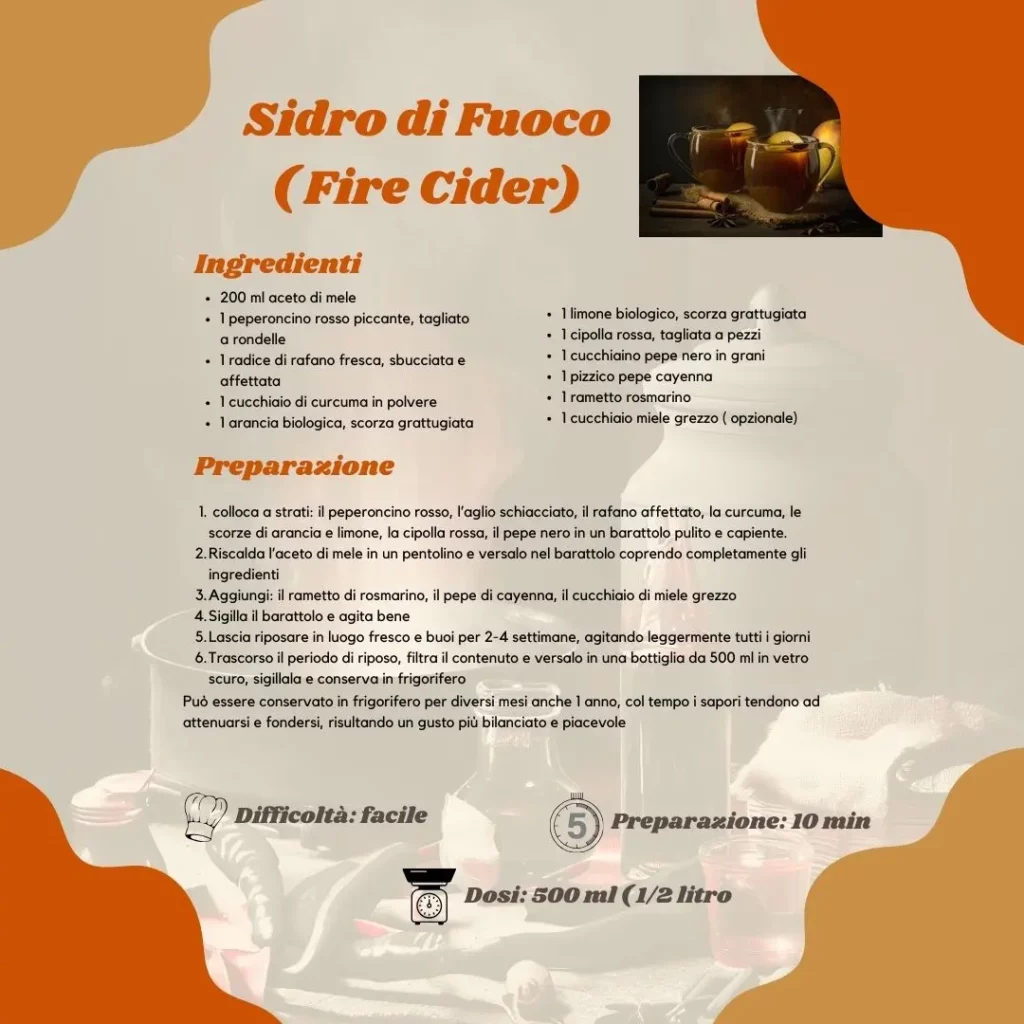 Ricetta Fire Sider Rosmary Gladstar