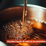 aceto di mele riscaldato per fire cider